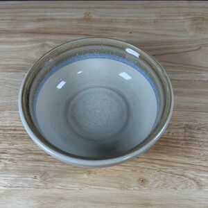 Noritake Painted Desert Stoneware Cereal Bowl 8603 Japan Blue Tan Stripe